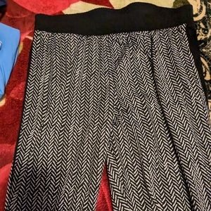 Black and white pants